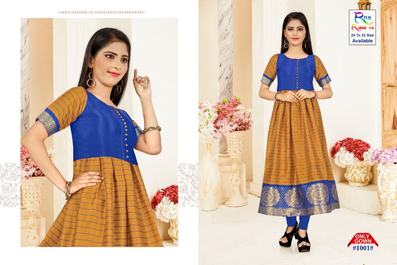 Rnx Kids Ethnic Wear Anarkali Long Kurti Latest Designer Collection